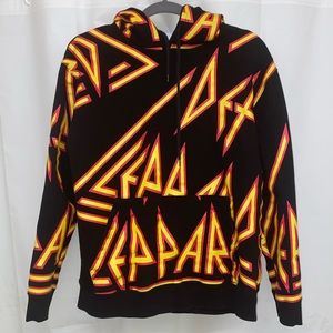 DEF LEPPARD unique black hoodie